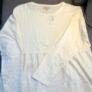 *NWT* Madewell Jacquard Babydoll Top